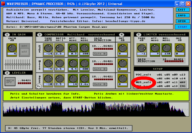 Screenshot Wavepressor