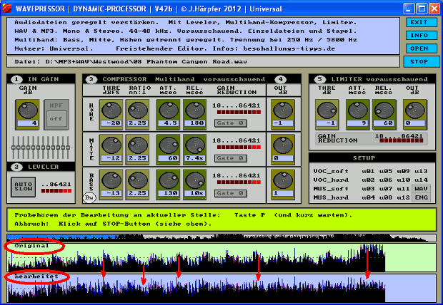 Screenshot Wavepressor