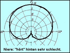 Diagramm Richtwirkung Niere